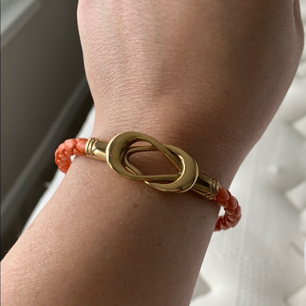 Orange rope bracelet
